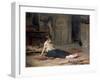 Girl by the Fireside, 1867-Frank Holl-Framed Giclee Print