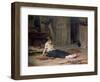 Girl by the Fireside, 1867-Frank Holl-Framed Giclee Print