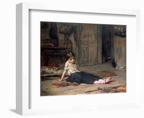 Girl by the Fireside, 1867-Frank Holl-Framed Giclee Print