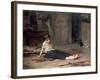 Girl by the Fireside, 1867-Frank Holl-Framed Giclee Print