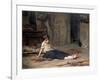 Girl by the Fireside, 1867-Frank Holl-Framed Giclee Print