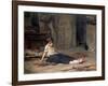 Girl by the Fireside, 1867-Frank Holl-Framed Giclee Print