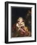 Girl Caressing a Fawn-Nicholaes Maes-Framed Giclee Print