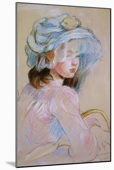 Girl Carrying a Basket, 1891 (Pastel on Paper)-Berthe Morisot-Mounted Giclee Print