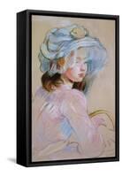 Girl Carrying a Basket, 1891 (Pastel on Paper)-Berthe Morisot-Framed Stretched Canvas