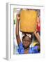 Girl carrying a heavy load, St. Louis, Senegal-Godong-Framed Photographic Print