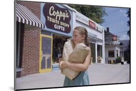 Girl Carrying Paper Shopping Bags-William P. Gottlieb-Mounted Photographic Print