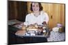 Girl Carrying Tray of Barbecue Items-William P. Gottlieb-Mounted Photographic Print