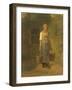 Girl Carrying Water, C.1855-60 (Oil on Canvas)-Jean-Francois Millet-Framed Giclee Print