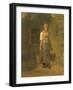Girl Carrying Water, C.1855-60 (Oil on Canvas)-Jean-Francois Millet-Framed Giclee Print