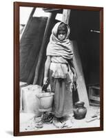 Girl Carrying Water, Mexico, 1927-Tina Modotti-Framed Photographic Print