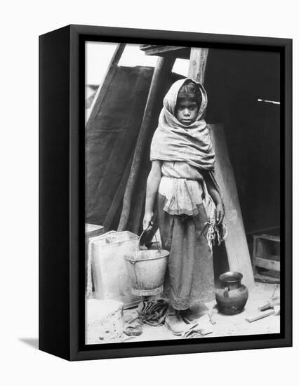 Girl Carrying Water, Mexico, 1927-Tina Modotti-Framed Stretched Canvas