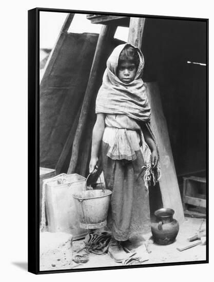 Girl Carrying Water, Mexico, 1927-Tina Modotti-Framed Stretched Canvas