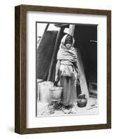 Girl Carrying Water, Mexico, 1927-Tina Modotti-Framed Photographic Print