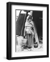 Girl Carrying Water, Mexico, 1927-Tina Modotti-Framed Photographic Print