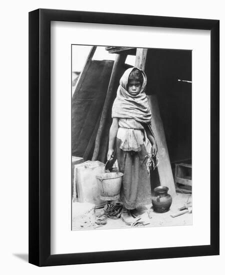 Girl Carrying Water, Mexico, 1927-Tina Modotti-Framed Photographic Print