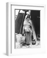 Girl Carrying Water, Mexico, 1927-Tina Modotti-Framed Photographic Print