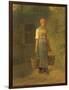 Girl Carrying Water-Jean Francois Millet-Framed Art Print