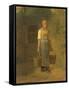 Girl Carrying Water-Jean Francois Millet-Framed Stretched Canvas