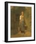 Girl Carrying Water-Jean Francois Millet-Framed Art Print