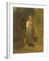 Girl Carrying Water-Jean Francois Millet-Framed Art Print