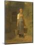 Girl Carrying Water-Jean Francois Millet-Mounted Art Print