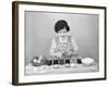 Girl Coloring Easter Eggs-Philip Gendreau-Framed Photographic Print