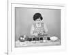 Girl Coloring Easter Eggs-Philip Gendreau-Framed Photographic Print