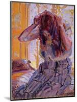 Girl Combing Her Hair-Harold Gilman-Mounted Giclee Print