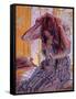 Girl Combing Her Hair-Harold Gilman-Framed Stretched Canvas