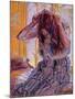 Girl Combing Her Hair-Harold Gilman-Mounted Giclee Print