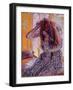 Girl Combing Her Hair-Harold Gilman-Framed Giclee Print