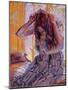 Girl Combing Her Hair-Harold Gilman-Mounted Giclee Print