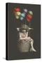 Girl Cupid in Balloon-null-Stretched Canvas
