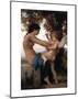 Girl Defending Herself Against Love-William Adolphe Bouguereau-Mounted Art Print