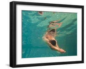 Girl Diving in the Swimming Pool-Netfalls Remy Musser-Framed Photographic Print