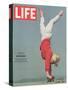 Girl Doing Handstand on Skateboard, May 14, 1965-Bill Eppridge-Stretched Canvas
