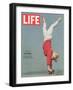 Girl Doing Handstand on Skateboard, May 14, 1965-Bill Eppridge-Framed Photographic Print