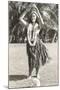 Girl Doing Hula, Hawaii-null-Mounted Art Print