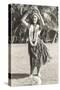 Girl Doing Hula, Hawaii-null-Stretched Canvas