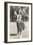 Girl Doing Hula, Hawaii-null-Framed Art Print