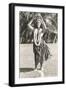 Girl Doing Hula, Hawaii-null-Framed Art Print