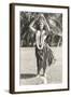 Girl Doing Hula, Hawaii-null-Framed Art Print