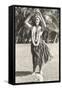 Girl Doing Hula, Hawaii-null-Framed Stretched Canvas