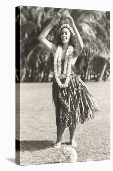 Girl Doing Hula, Hawaii-null-Stretched Canvas