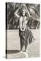 Girl Doing Hula, Hawaii-null-Stretched Canvas