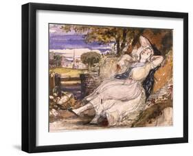 Girl Dreaming-Richard Redgrave-Framed Giclee Print