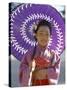 Girl Dressed in Kimono, Shichi-Go-San Festival (Festival for Three, Five, Seven Year Old Children)-null-Stretched Canvas