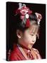 Girl Dressed in Kimono, Shichi-Go-San Festival (Festival for Three, Five, Seven Year Old Children)-null-Stretched Canvas