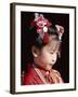 Girl Dressed in Kimono, Shichi-Go-San Festival (Festival for Three, Five, Seven Year Old Children)-null-Framed Premium Photographic Print